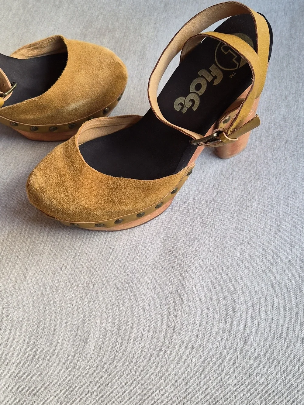 Flogg Suede Platform Boho Heels - Picture 2 of 5